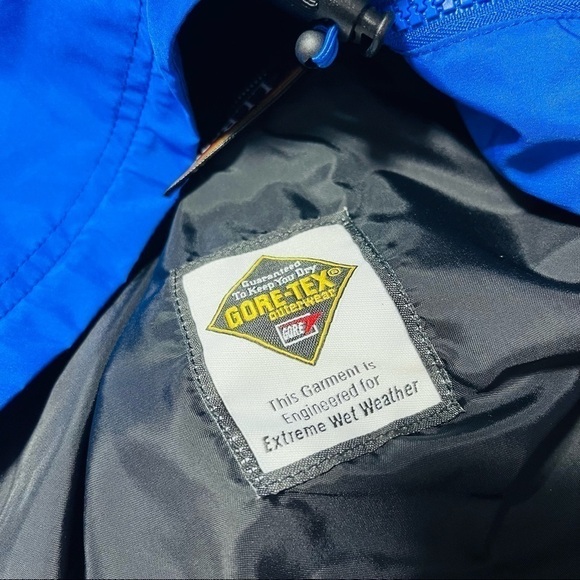 LL Bean Gore-Tex Rain Jacket Blue - Picture 5 of 7